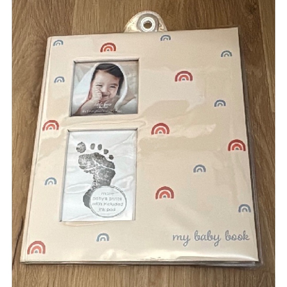 Little Pear by Pearhead My Baby Book Rainbow Memory Journal with Ink Pad NEW